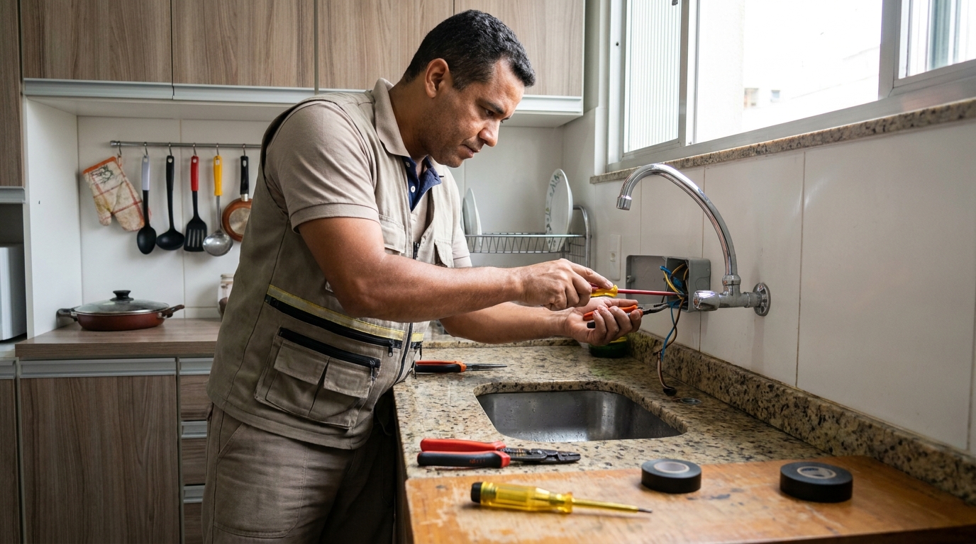 Instalação em Cozinha ou Área Gourmet em São José dos Campos‑SP